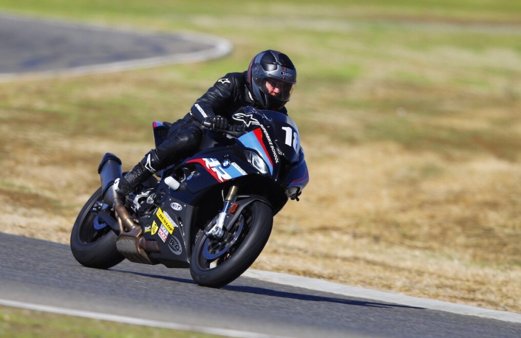 An (almost) little old lady at California Superbike School